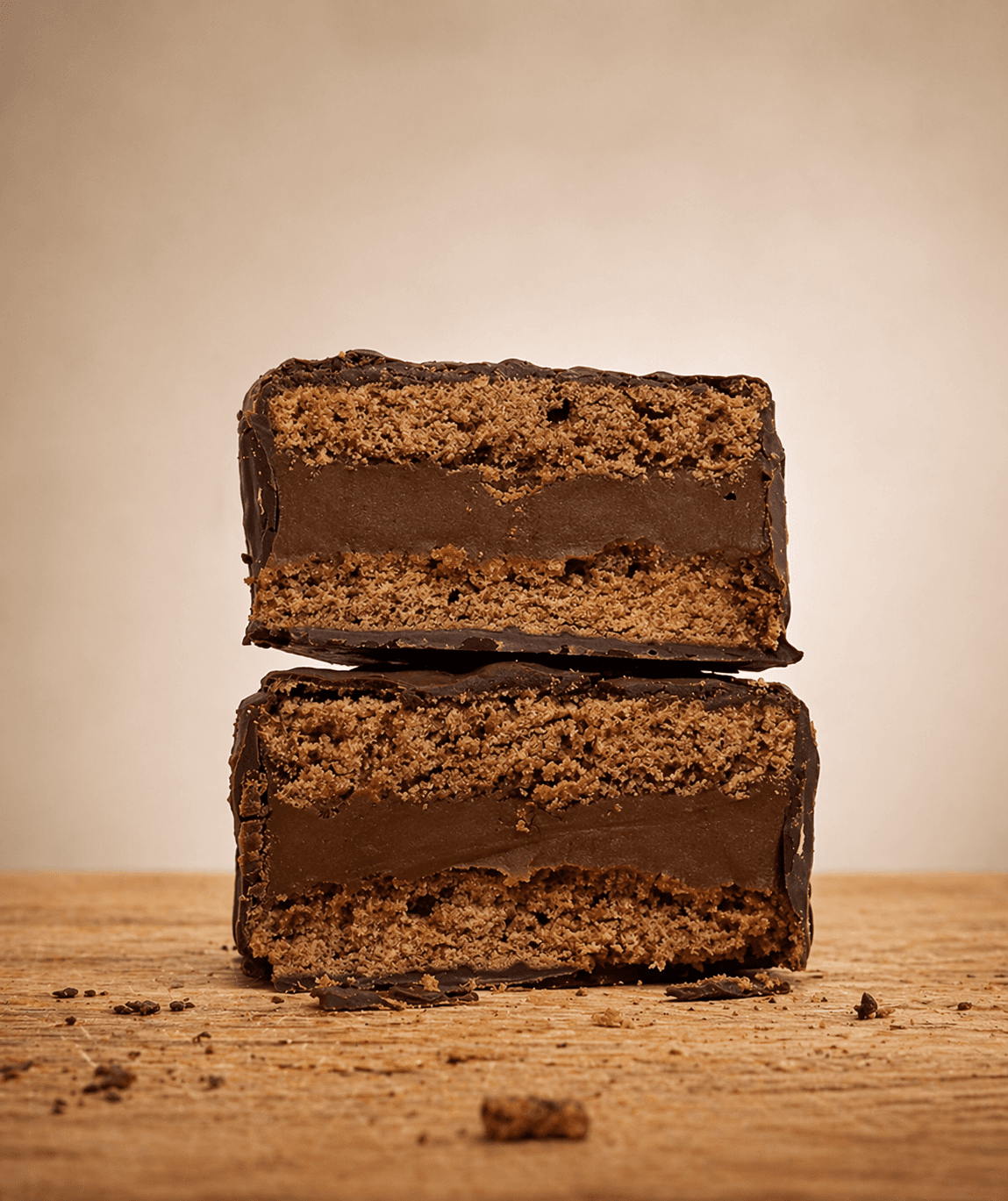 Alfajor Chocolate com Leite em corte